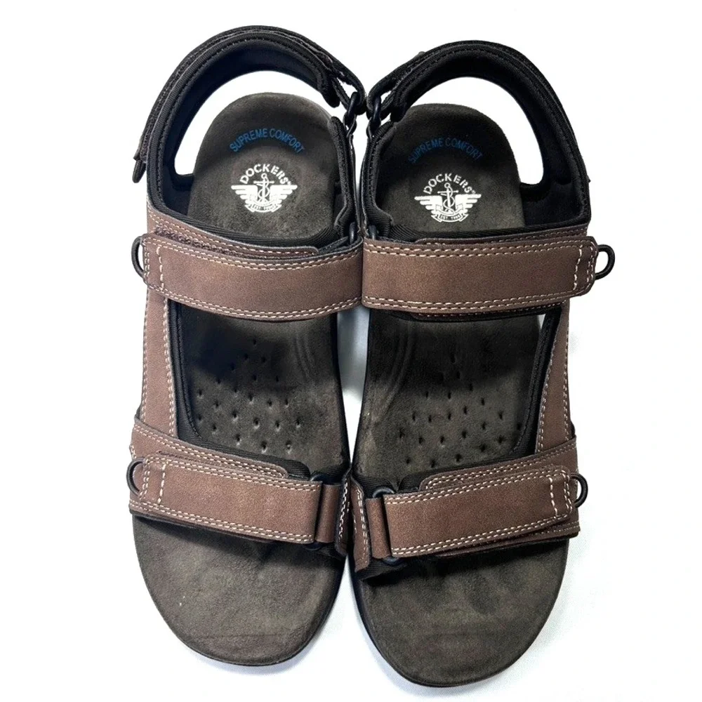 Dockers Bradburn Sport Men's Sandal Dark‎ Tan US 9W